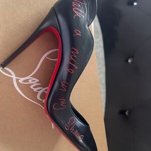 Christian Louboutin Black Heels with Red Soles 37.5  $675